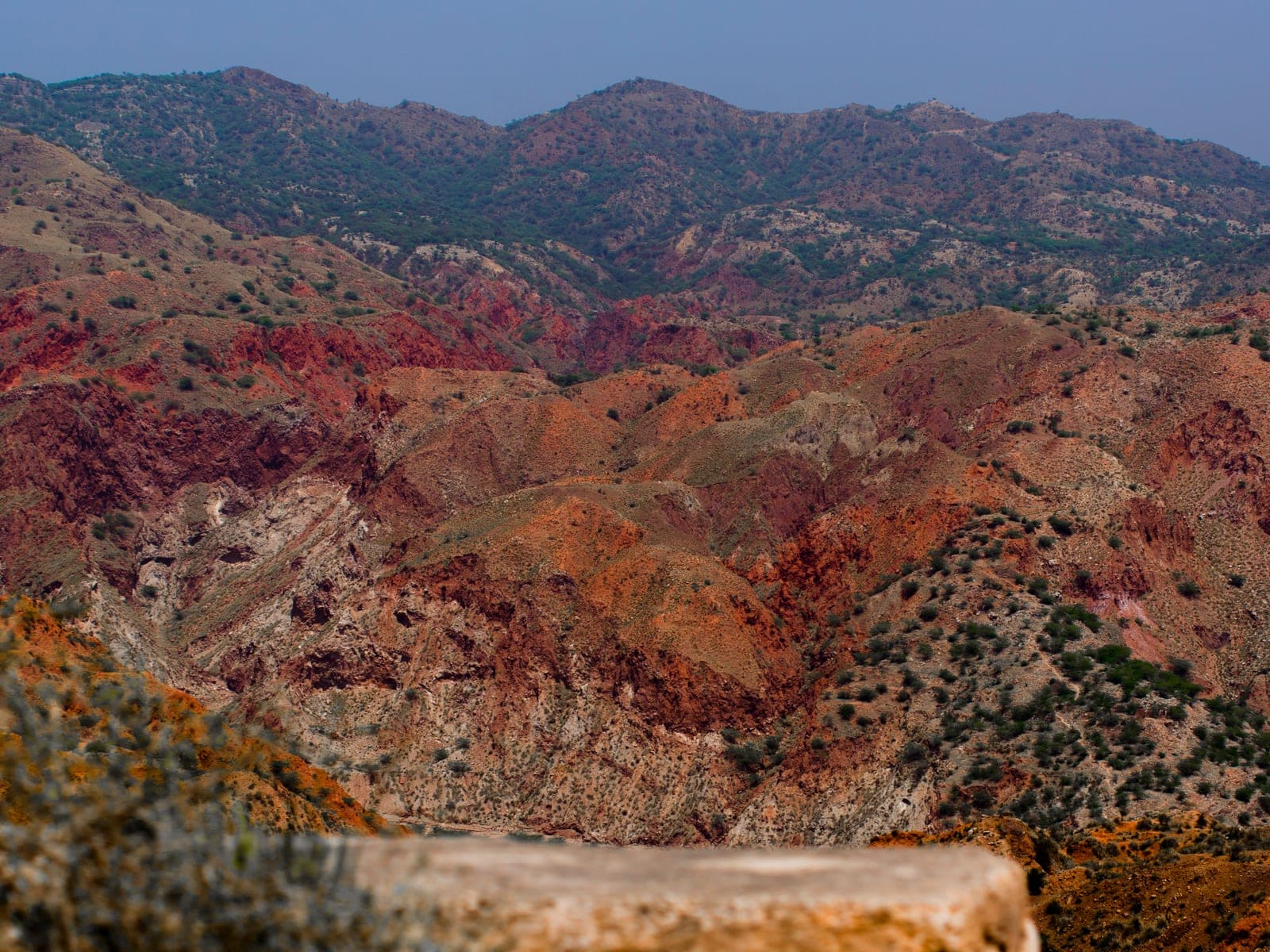 The arid, folded hills of the Salt Range surrounding Khewra